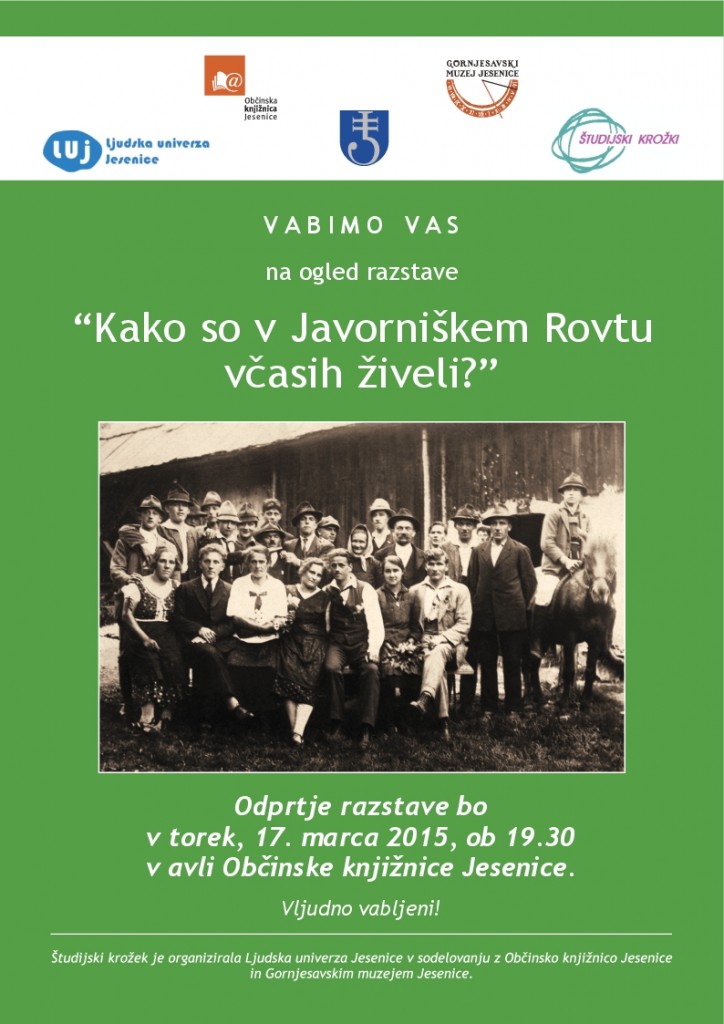 Kako so v Javorniškem Rovtu včasih živeli