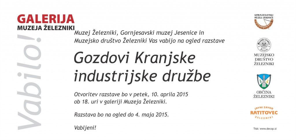 Vabilo - Gozdovi Kranjske druzbe