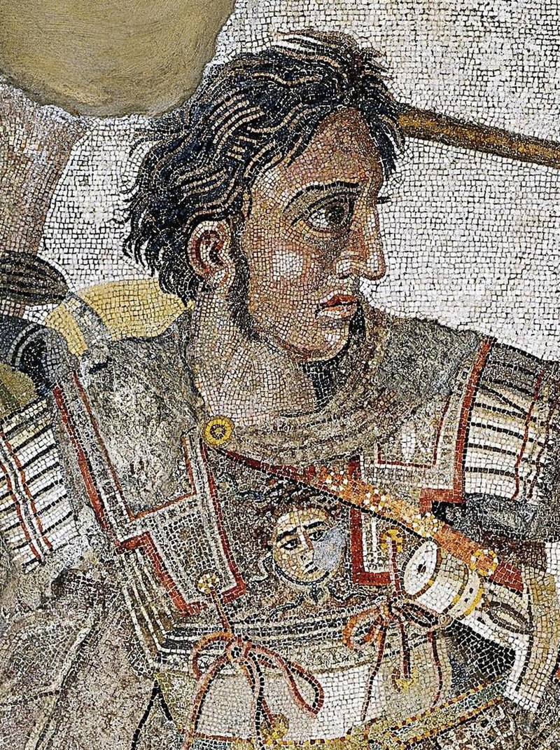 Aleksandrov mozaik (detajl), House of the Faun, Pompeji